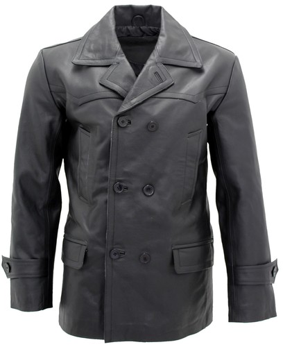 Manteau pea cuir vache - en,