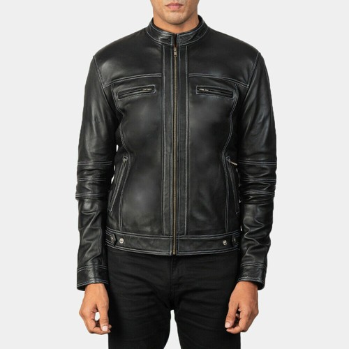 Veste cuir pour homme - en,