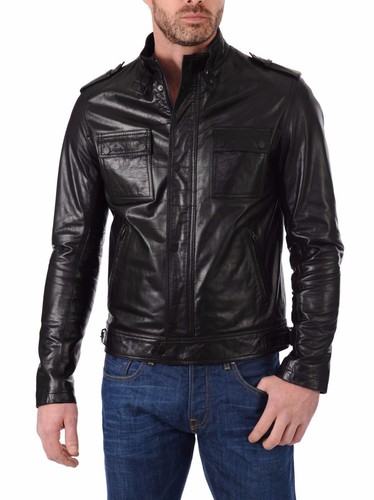 Blouson motard noir - , look