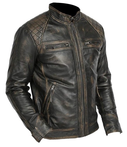 Manteau veste cuir - manteau,
