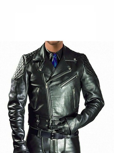 Blouson motard ceinturé en - blouson,