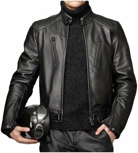 Veste moto noire pour - noire,
